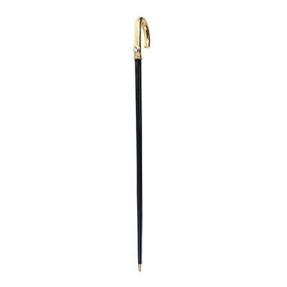 Luxury Gold-Plated Walking Stick for Men with Swarovski Crystal Handle