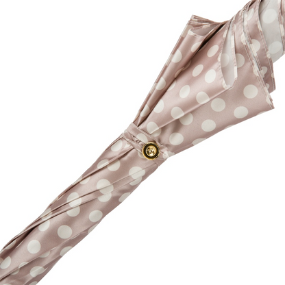 Chihuahua Automatic Opening Umbrella with Dots Enameled Brass Handle