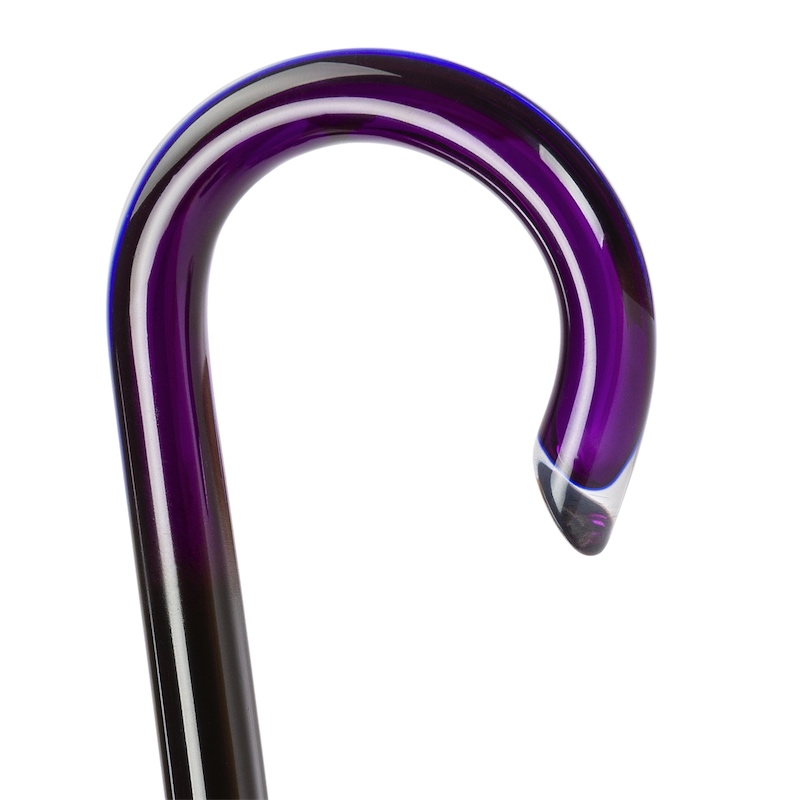 Purple Nuance Automatic Opening Umbrella with Chains Print