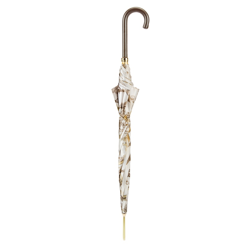 Leather Handle Bridles Print Umbrella – Automatic Opening