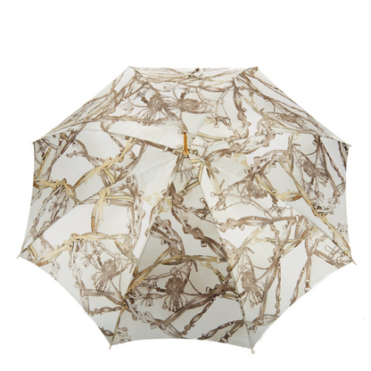 Leather Handle Bridles Print Umbrella – Automatic Opening
