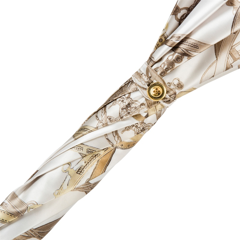 Leather Handle Bridles Print Umbrella – Automatic Opening