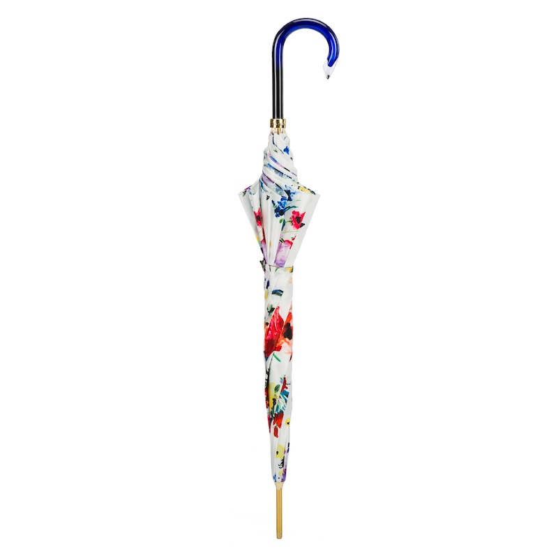 Elegant Spring Umbrella with Flowers – Handmade in Italy