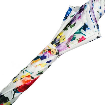 Elegant Spring Umbrella with Flowers – Handmade in Italy