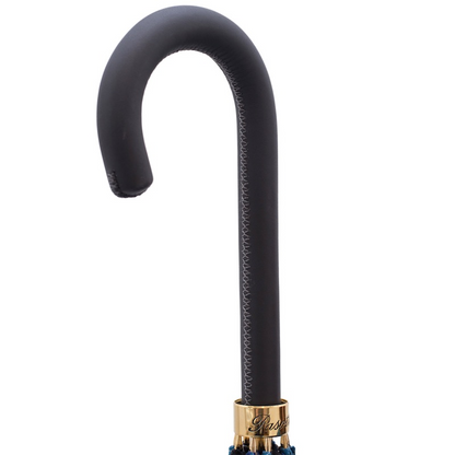 Exclusive Blue Flowers Automatic Umbrella – Handmade in Italy