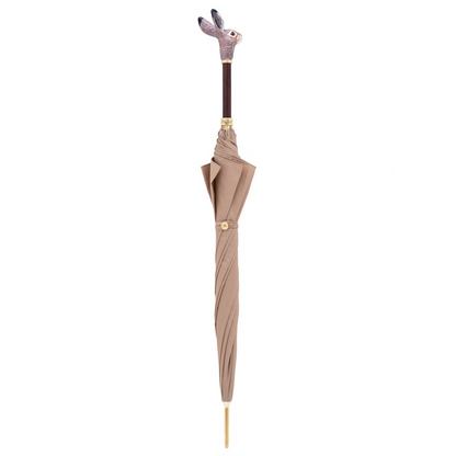 Rabbit Enameled Brass Handle Lux Umbrella – Automatic Opening
