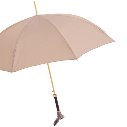Rabbit Enameled Brass Handle Lux Umbrella – Automatic Opening