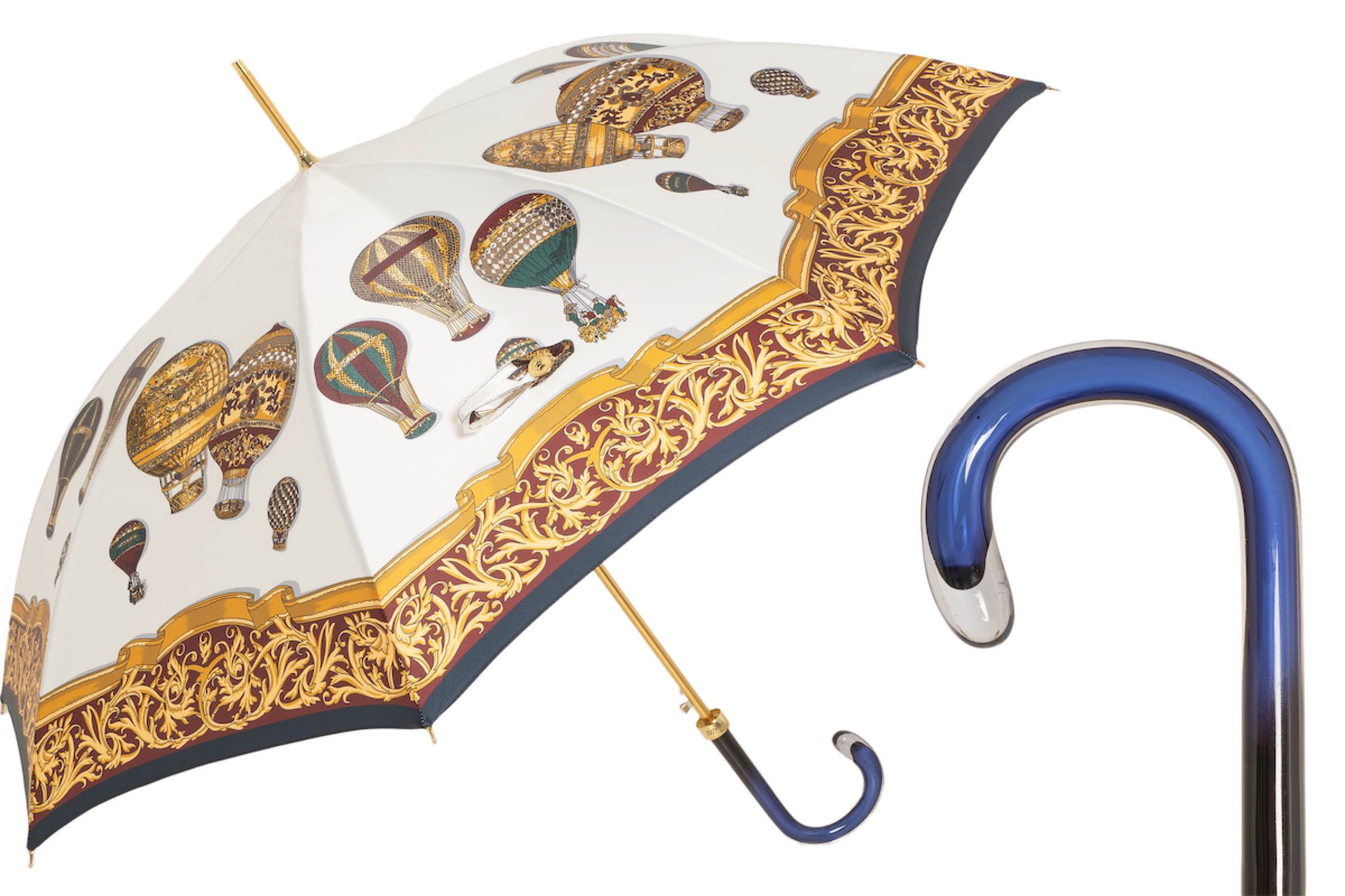 Designer Colorful Umbrella with Balloons Print and Acetate Handle