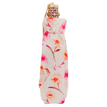 Handcrafted Flowered Design Folding Umbrella – Handmade in Italy