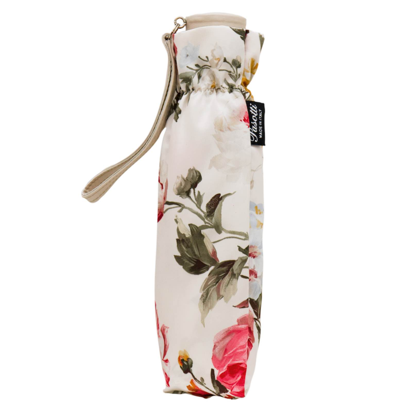 Luxury Elegant Floral Folding Umbrella – Handmade in Italy