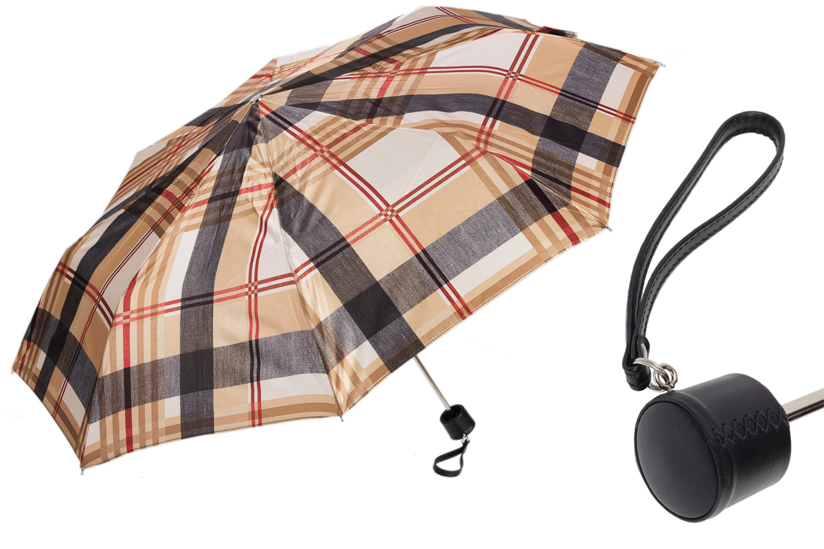 Classic Women’s Striped Folding Umbrella – Handmade in Italy