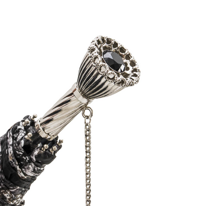 Designer Folding Umbrella with Jewels Print – Handmade in Italy