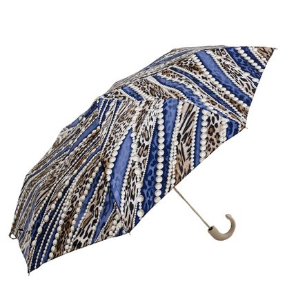 Elegant Design Folding Umbrella with Pearl Print – Handmade in Italy
