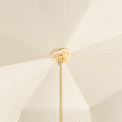 Luxury Hand Embroidered Brass Handle Double Cloth Umbrella