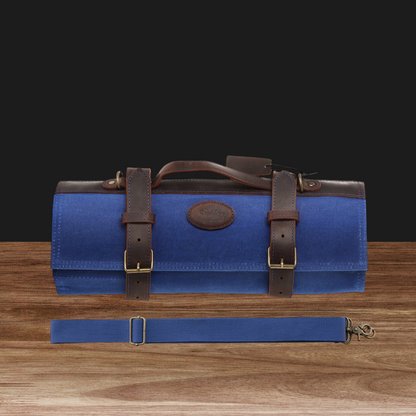 Durable Canvas & Leather Knife Roll