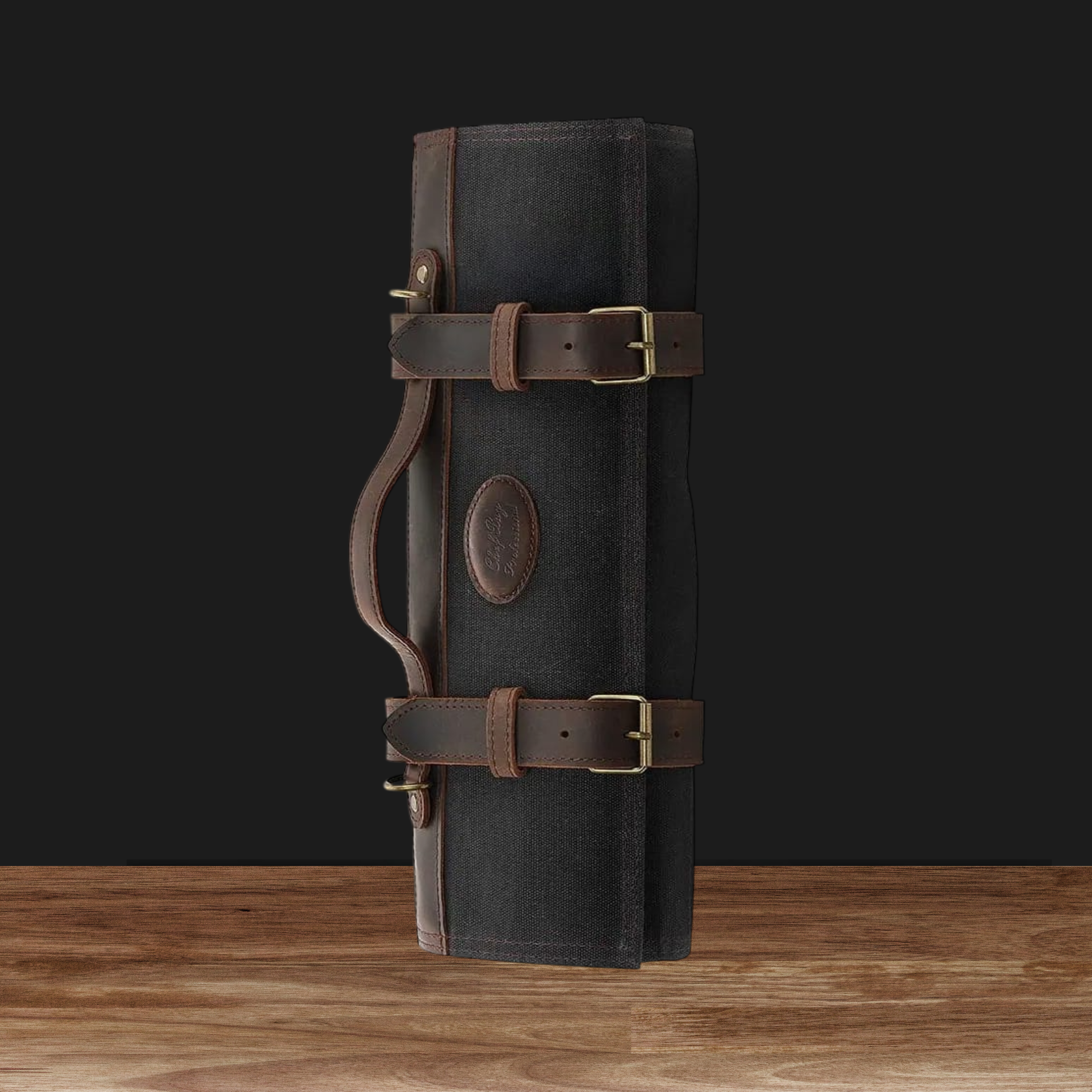 Waxed Canvas Chef Knife Roll Bag
