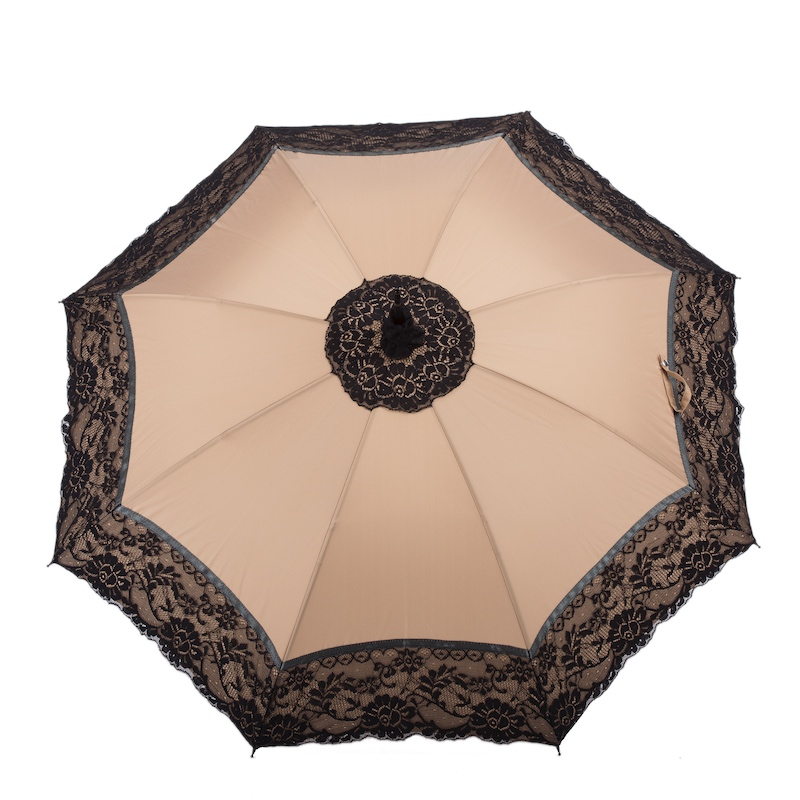 Manual Opening Lace Parasol – Handcrafted Umbrella from Italy