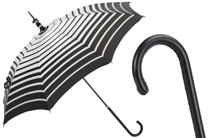Manual Opening Striped Parasol – Handmade Italian Umbrella