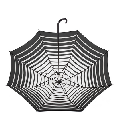 Manual Opening Striped Parasol – Handmade Italian Umbrella