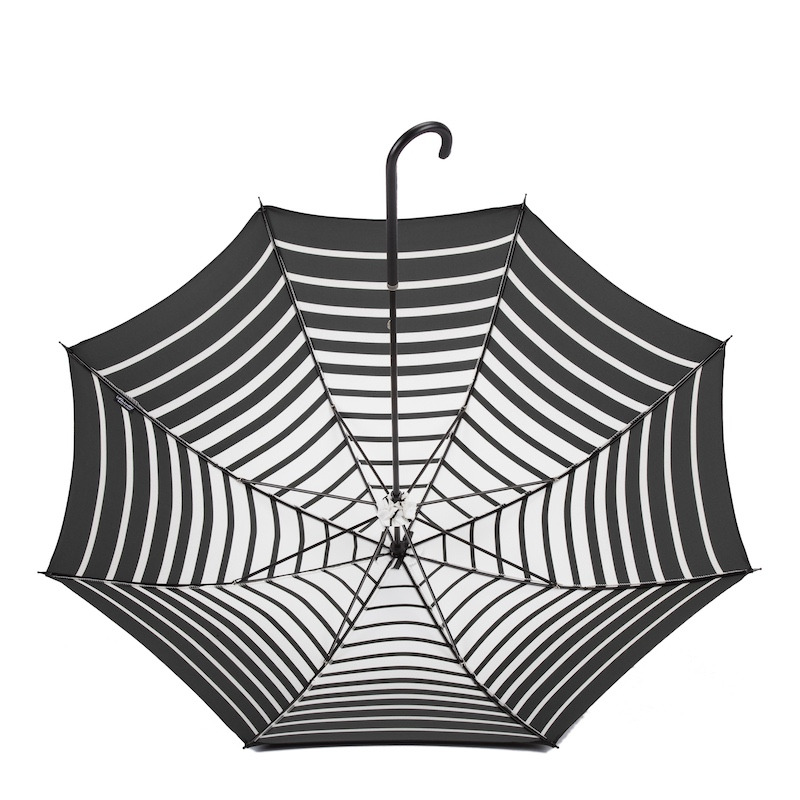 Manual Opening Striped Parasol – Handmade Italian Umbrella
