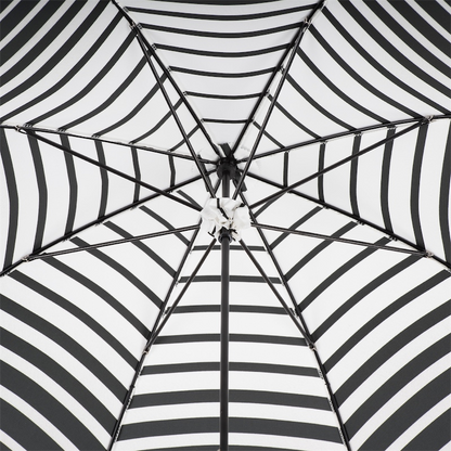 Manual Opening Striped Parasol – Handmade Italian Umbrella
