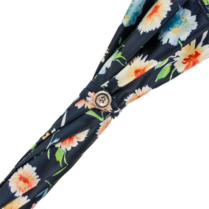 Elegant Leather-Handled Parasol – Handmade Umbrella