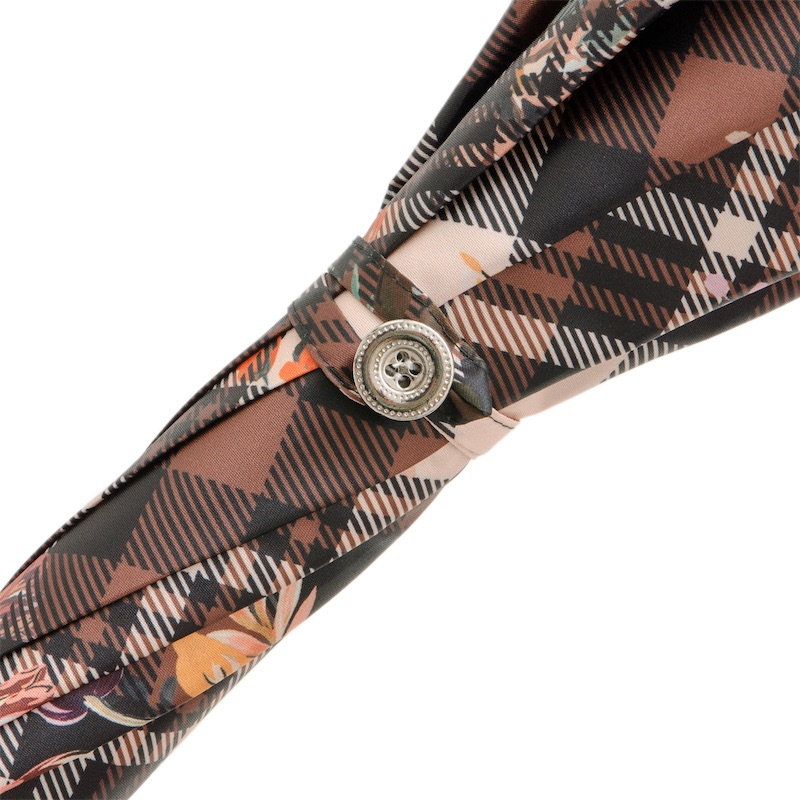 Designer Tartan Floral Parasol – Classic Style Umbrella