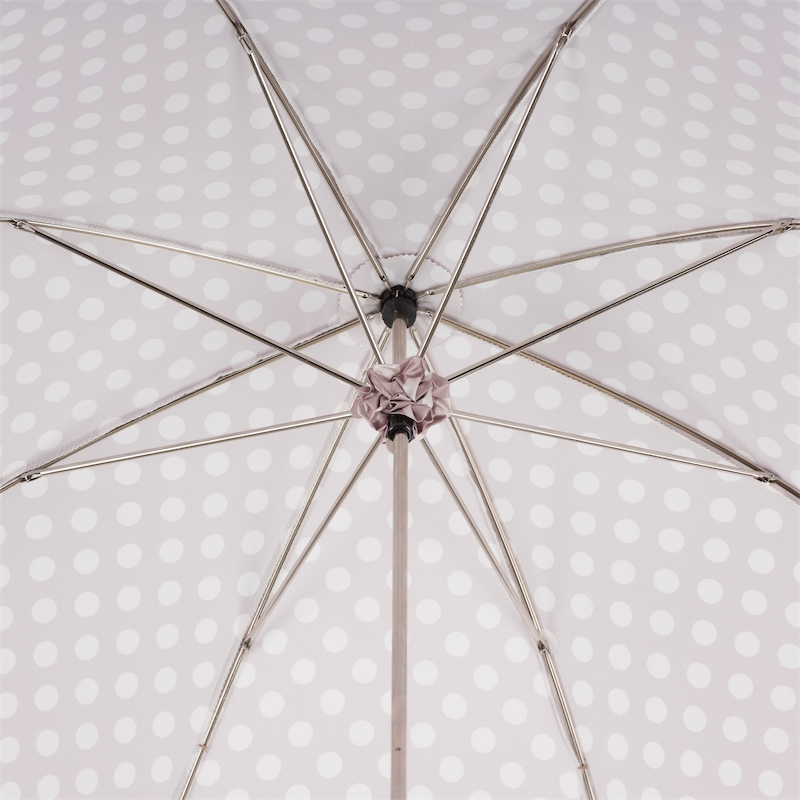 Manual Opening Polka Dot Parasol – Handmade Umbrella
