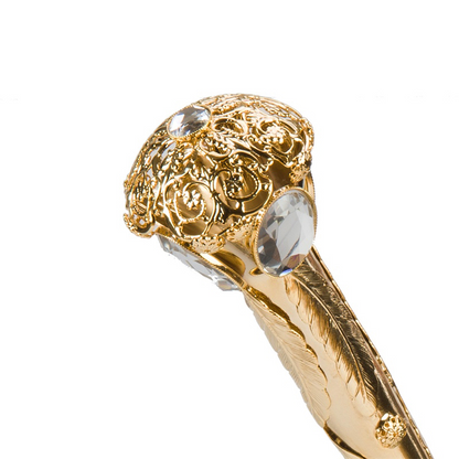 Manual Opening Flowered Parasol – Handmade Italian Umbrella