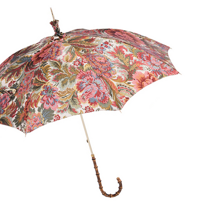 Paisley Parasol with Bamboo Handle – Bohemian Umbrella