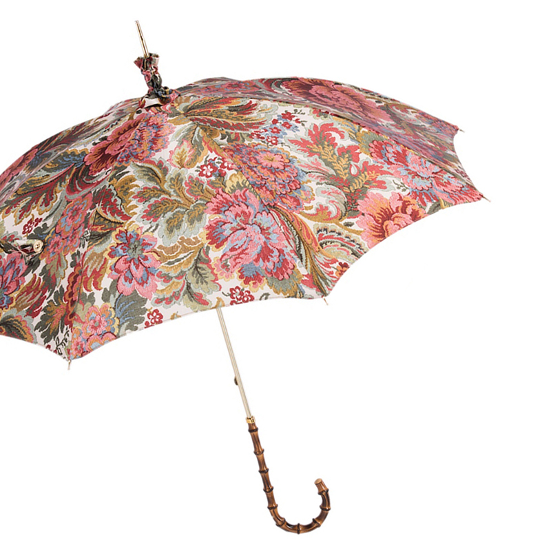 Paisley Parasol with Bamboo Handle – Bohemian Umbrella