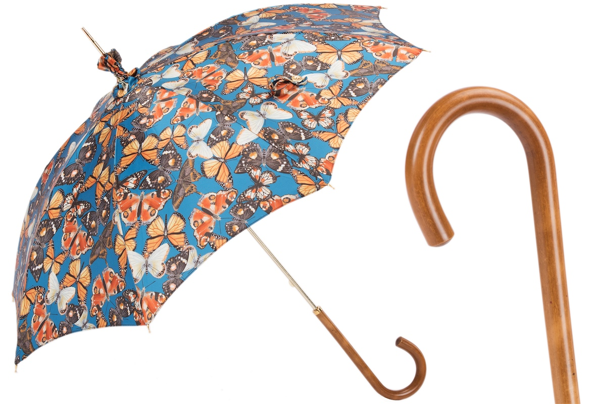 Manual Opening Butterflies Parasol – Handmade Umbrella