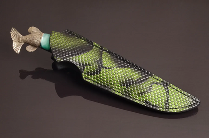 Handmade Designer Knife Pike with N690 Steel and Acrylic Handle - Elegant Knives