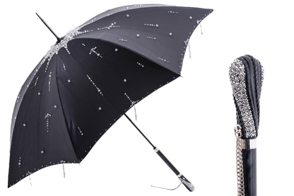 Luxury Umbrella with Swarovski Crystal Handle – Handmade in Italy