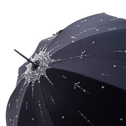 Luxury Umbrella with Swarovski Crystal Handle – Handmade in Italy