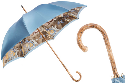 Nature Umbrella with Gorse Wood – Manual Opening, Handmade in Italy
