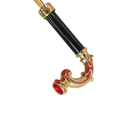 Bright Red Luxury Umbrella – Hand-Painted Italian Craftsmanship