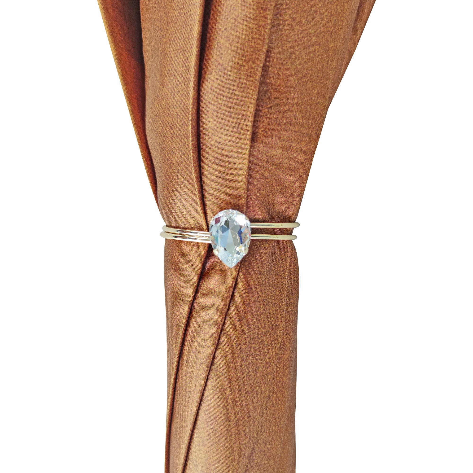 Handmade Classic Fancy Umbrella with 24K Gold-Plated Swarovski Handle