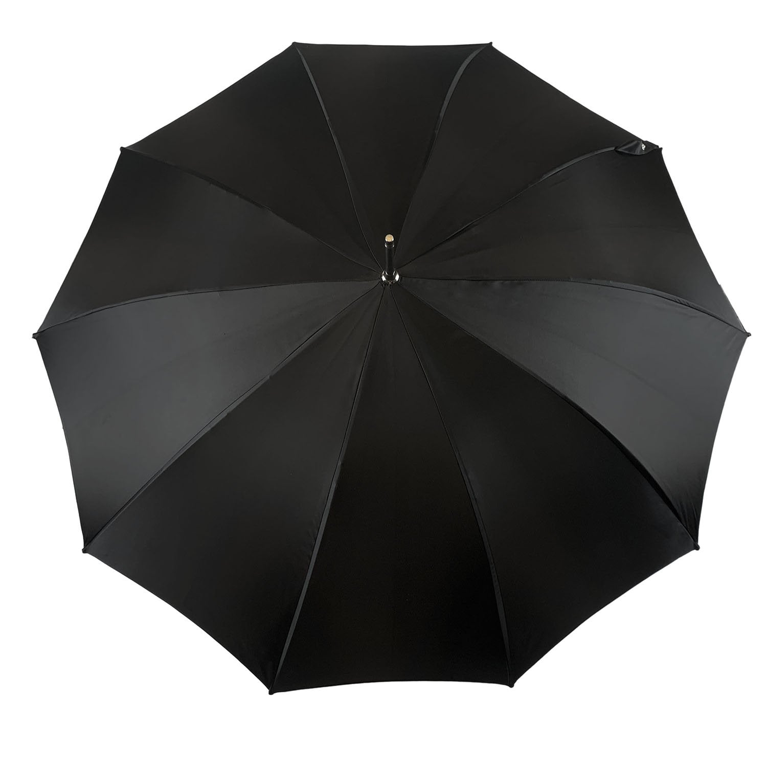 Double-Canopy Umbrella with Silver Snake Handle and Sapphire Crystals