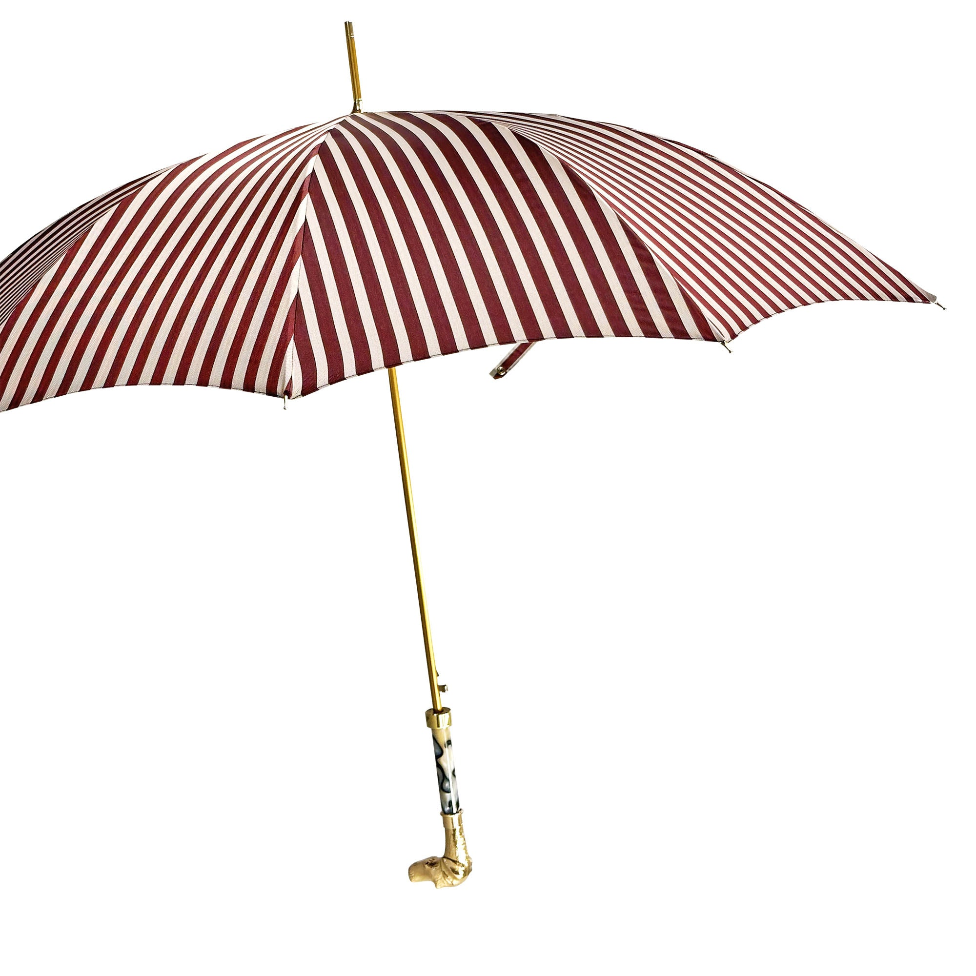 Designer Automatic Umbrella with 24K Gold-Plated Pointed Handle