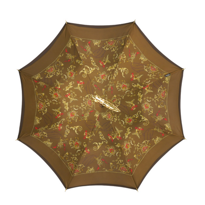 Distinguished Double-Canopy Umbrella with a 24K Goldplated Handle