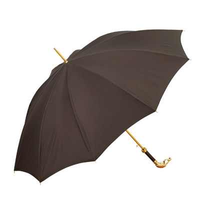 Exquisite Men's Luxury Umbrella with 24K Gold Horse Handle