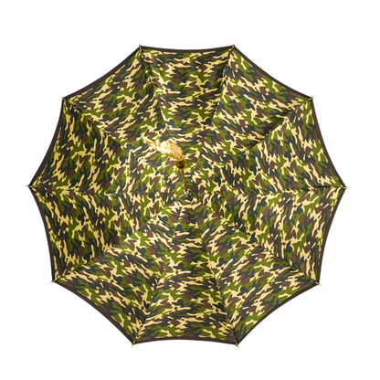 Exquisite Men's Luxury Umbrella with 24K Gold Horse Handle