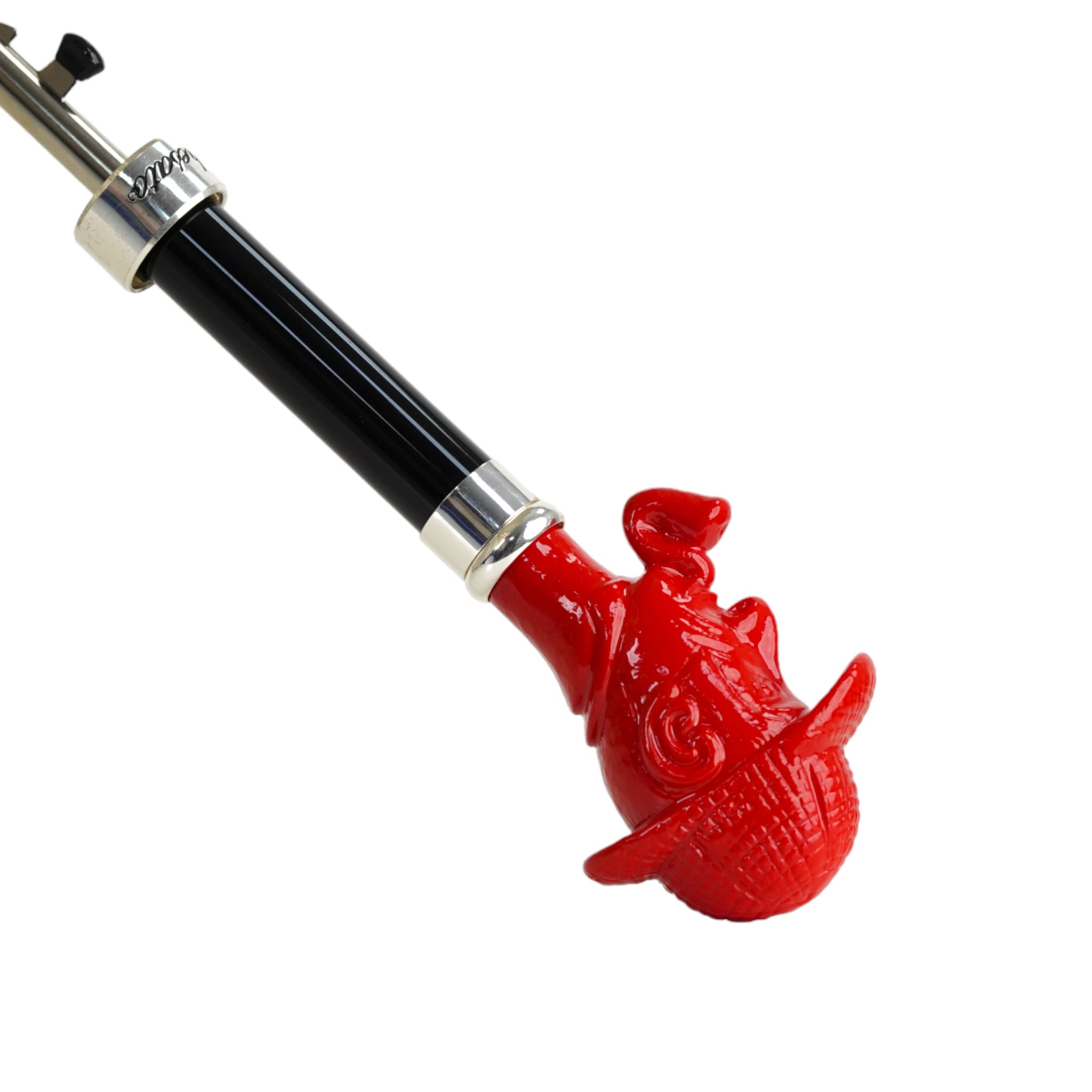 Striped Gentleman’s Umbrella with Classic Sherlock Holmes Handle