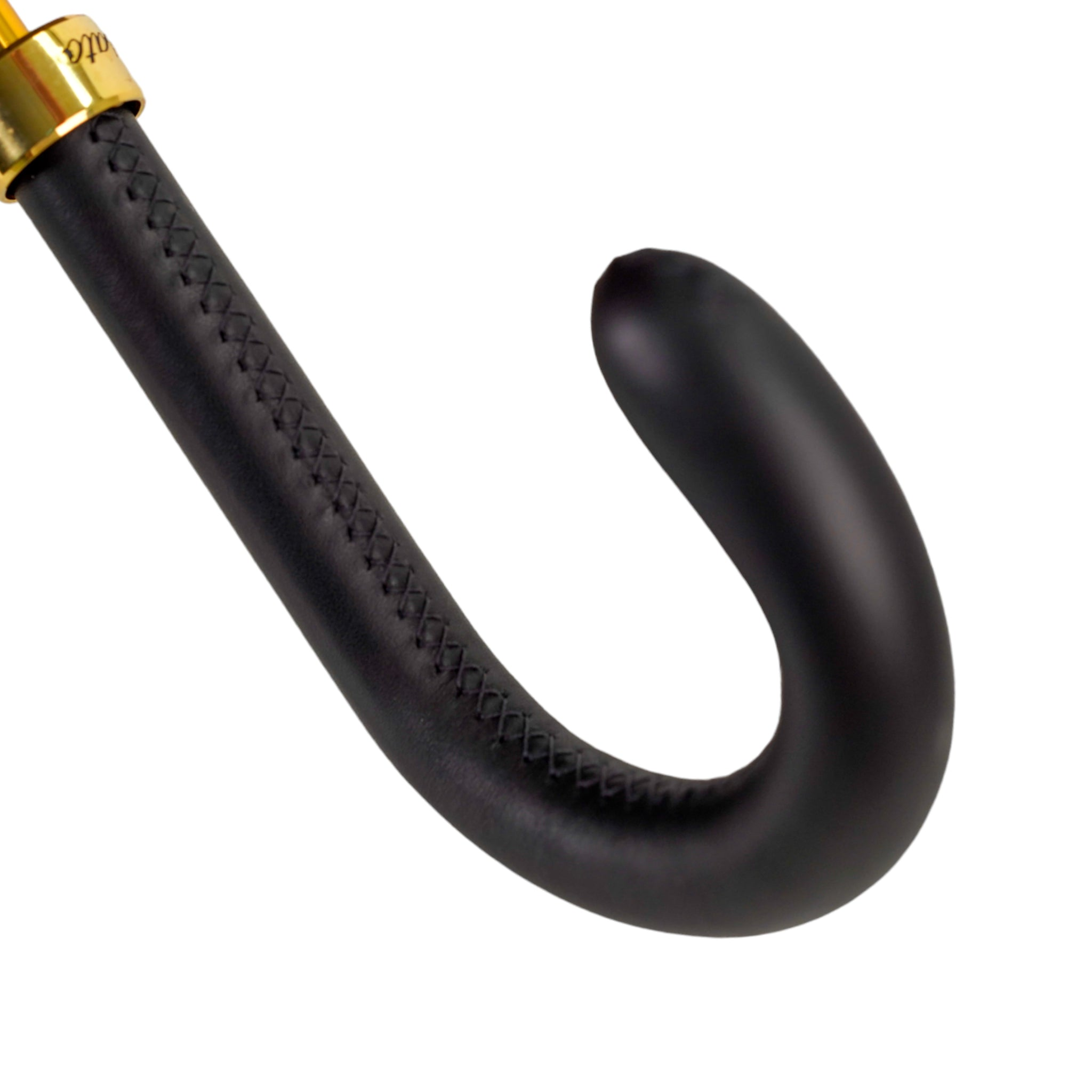 Stylish Italian Greek Design Umbrella with Handcrafted Leather Handle