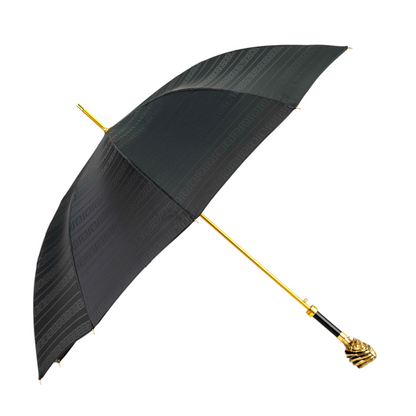 Exclusive Greek Design Gold-Plated Handle Premium Men’s Umbrella