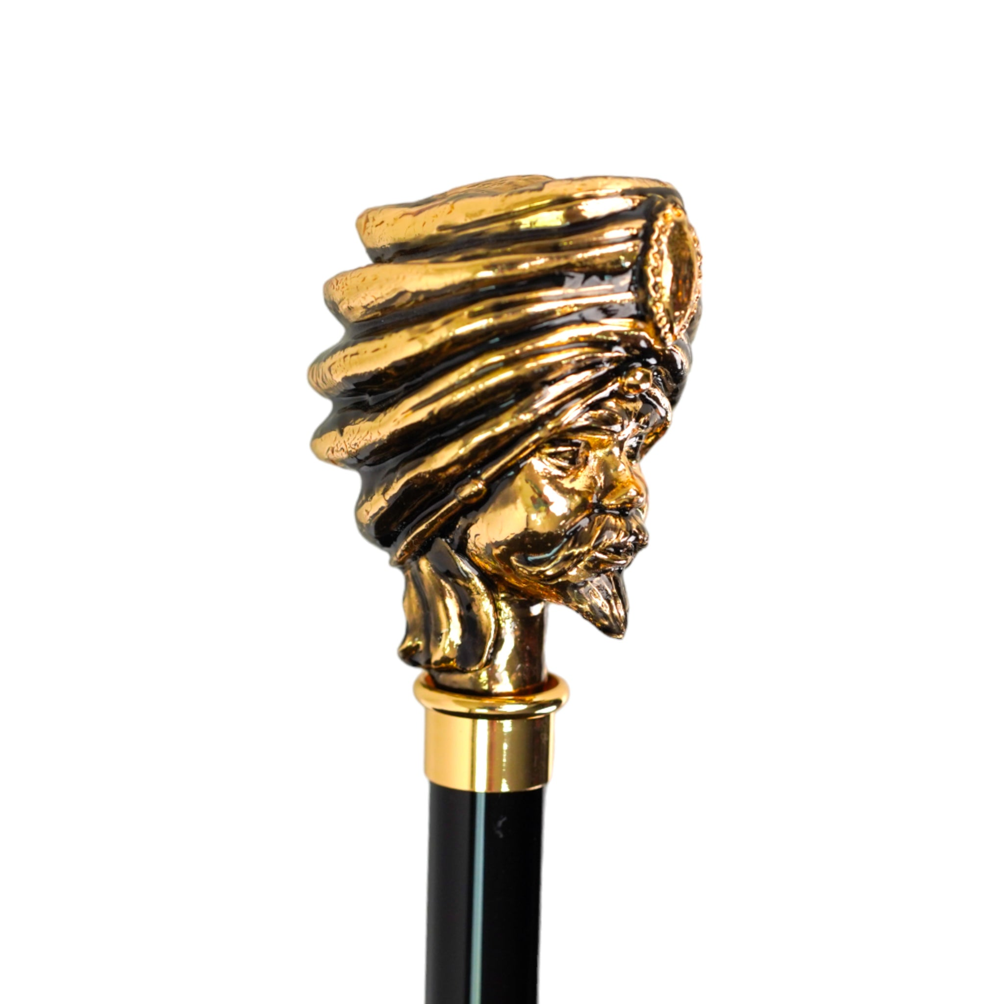 Exclusive Greek Design Gold-Plated Handle Premium Men’s Umbrella