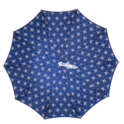 Designer Refined Men’s Umbrella with Silverplated 925 Handle