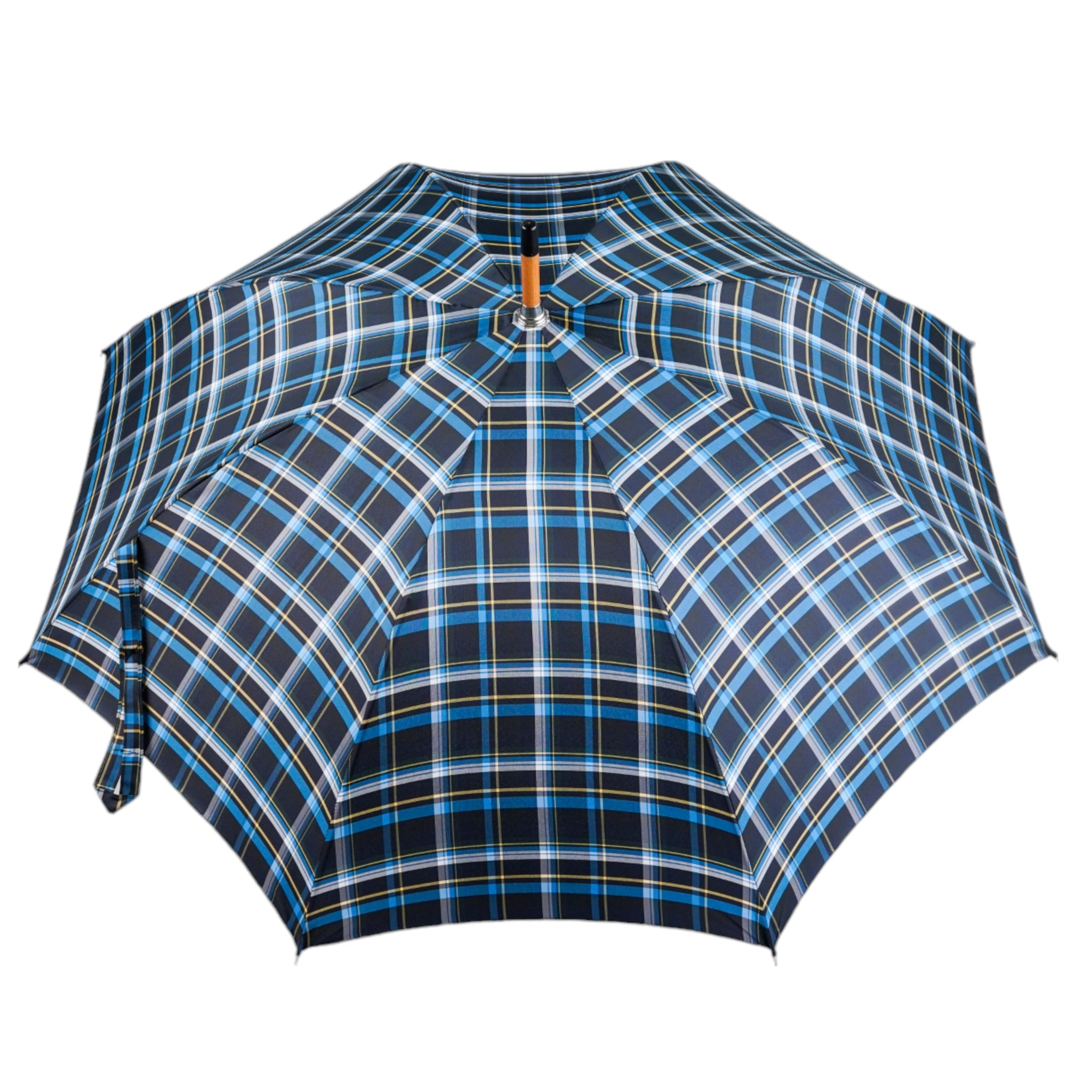 Handcrafted Designer Italian Umbrella with Natural Chestnut Root Handle