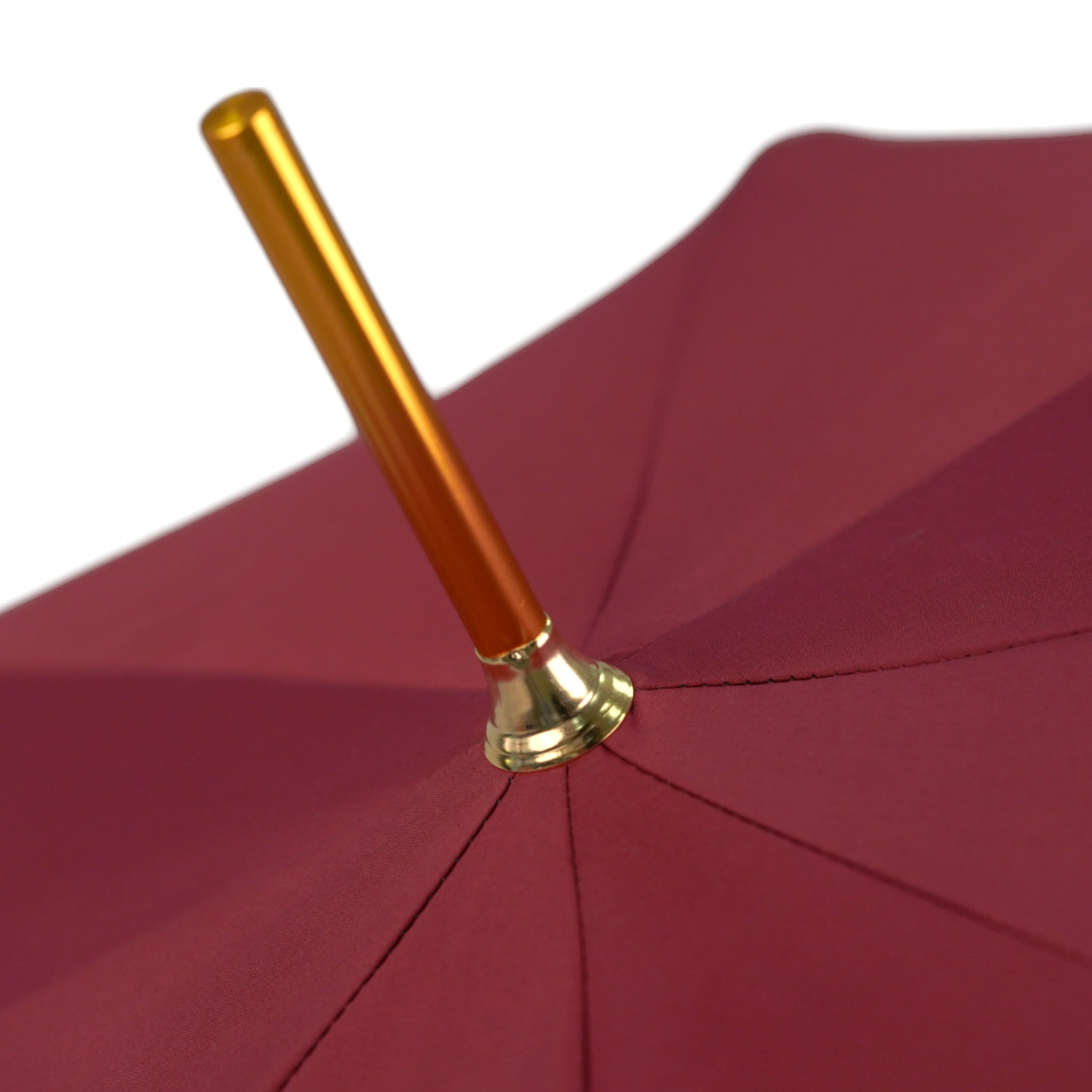 Premium Burgundy Men’s Umbrella with Artisan Skull Handle